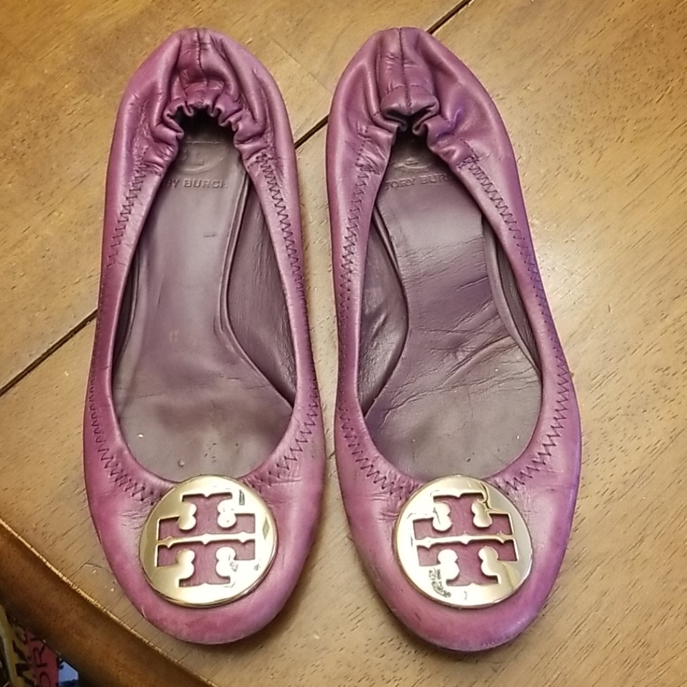 Purple Tory Burch shoes